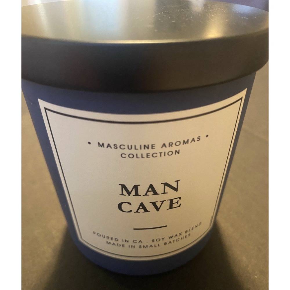 Leoben Co Man Cave Masculine Aromas Collection Vegan Soy Wax Candle, 9 oz ~New~